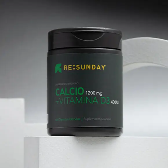 CALCIO 1200mg + VITAMINA D3 400UI x 60 CÁPSULAS BLANDAS