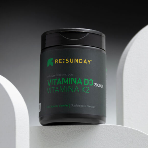 VITAMINA D3 2000UI + VITAMINA K2 x60 CÁPSULAS BLANDAS