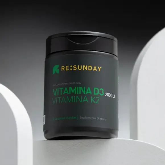 VITAMINA D3 2000UI + VITAMINA K2 x60 CÁPSULAS BLANDAS